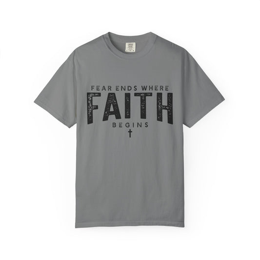 Fear Ends Where Faith Begins (Black)